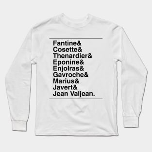 Les Miserables Characters Long Sleeve T-Shirt